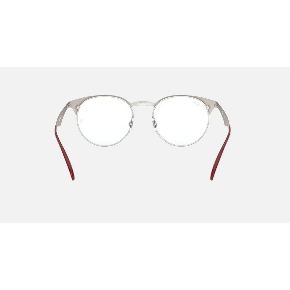 RAYBAN Unisex Eyeglasses RX6406-3024 Red/Silver 51-18-145